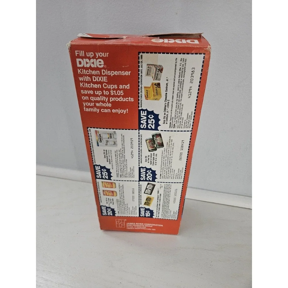 Vintage Dixie Cups Spice Collection 99Ct 5oz Old Stock/Open Box 1986 *READ*‎